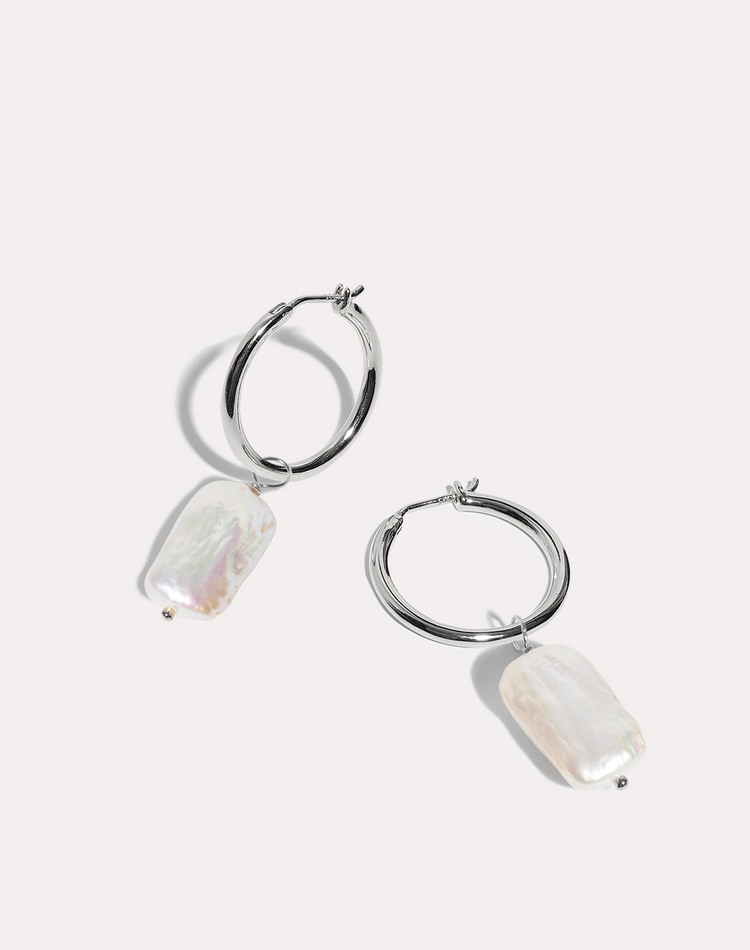 Faye Earring Charm in Silver